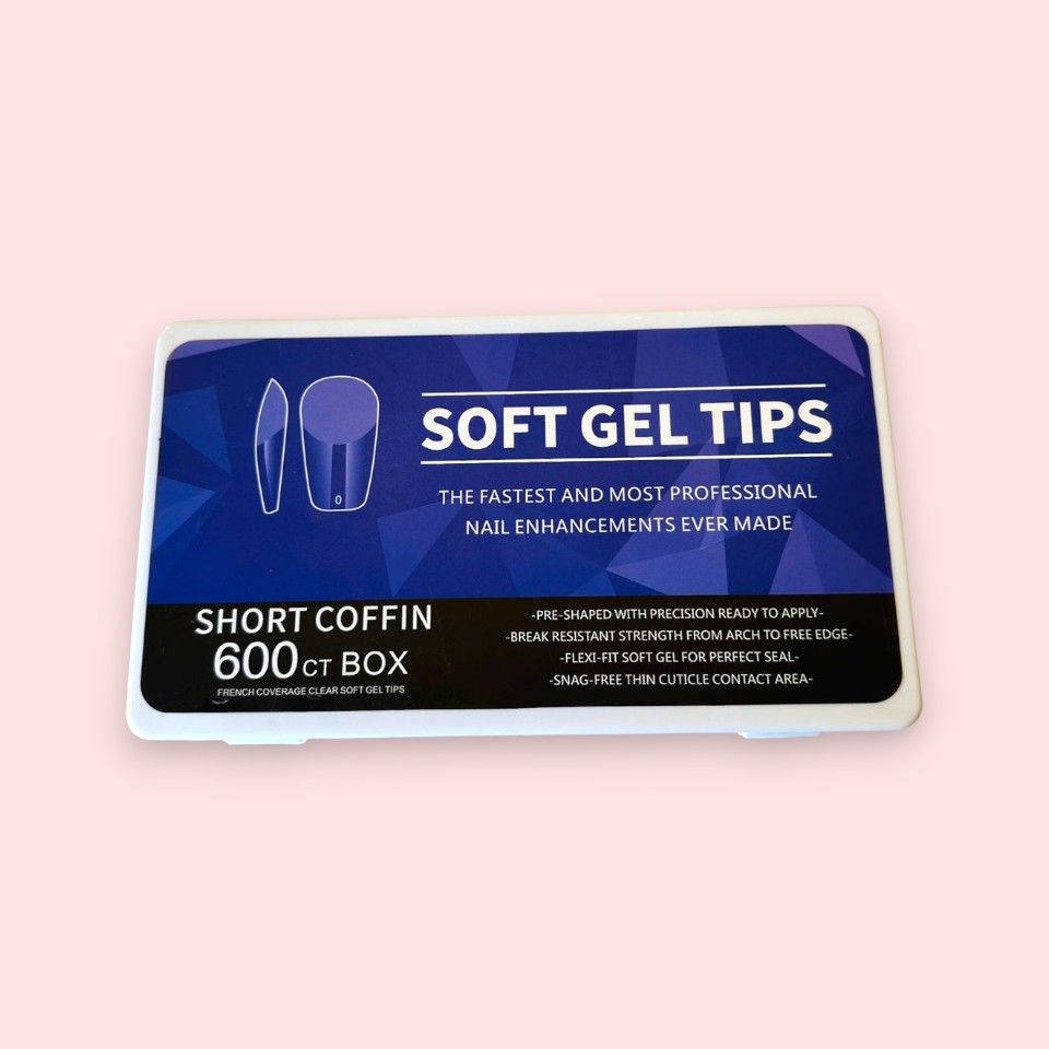 Soft Gel Tips(Short Coffin)